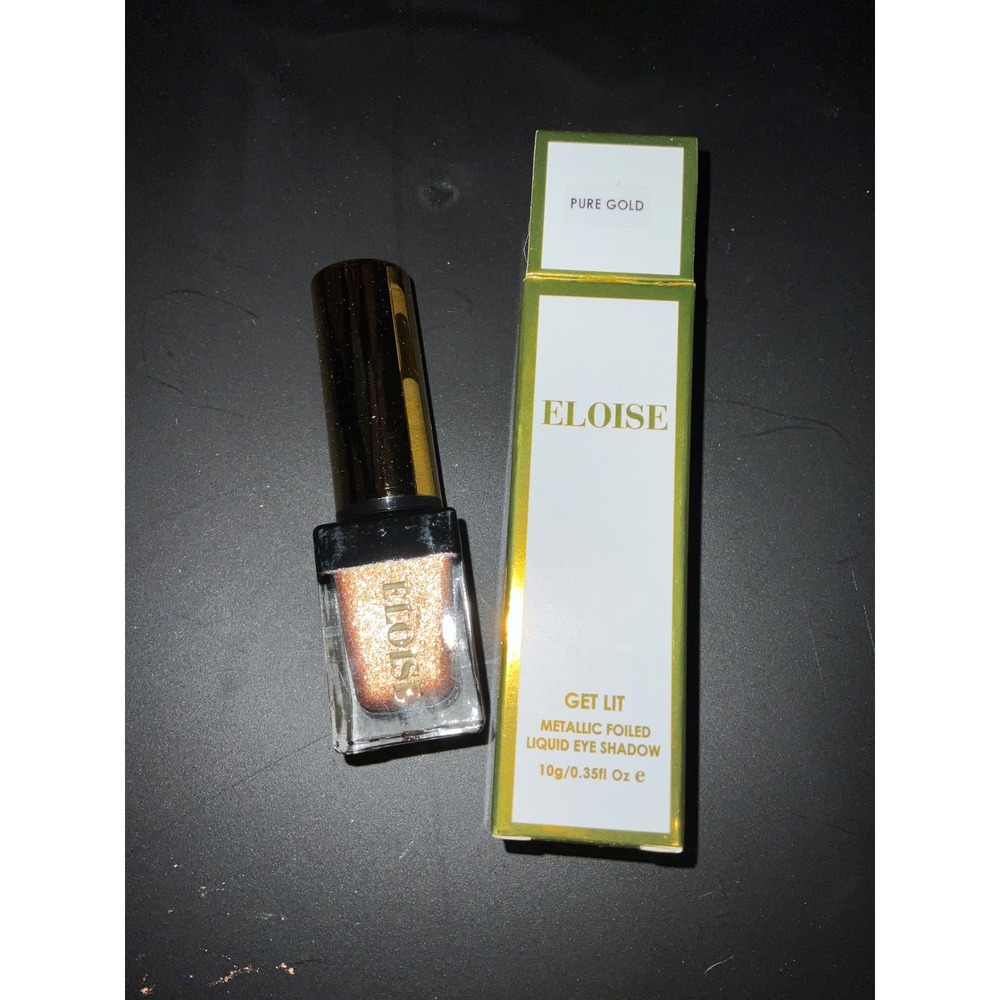 Eloise Get Lit Metallic Foiled Liquid Eye Shadow Pure Gold Shimmer High Pigment